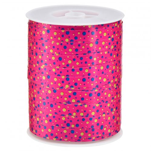 Prodotto Nastro arricciacapelli nastro regalo rosa con punti 10 mm 250 m