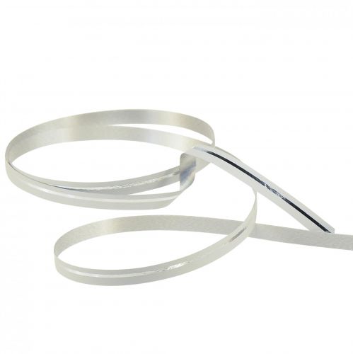 Prodotto Nastro arricciacapelli nastro regalo bianco con strisce argento 5 mm 250 m