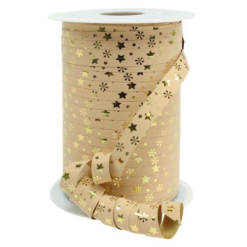 Floristik24 Nastro natalizio poligonale motivo natalizio B10mm 150m