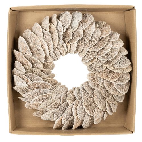 Decorazione per albero a forma di ghirlanda in spugna naturale, 37 cm | Floristik24.it