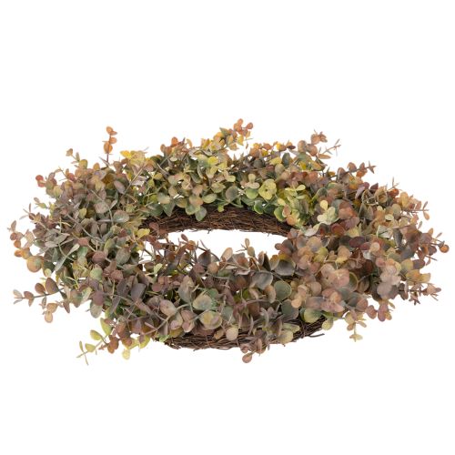 Ghirlanda artificiale di eucalipto, decorazione autunnale, rotonda, 45 cm | Floristik24.it