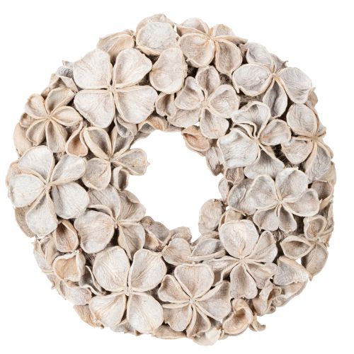 Ghirlanda con fiori di loto, decorazione naturale, fiori secchi, 35 cm