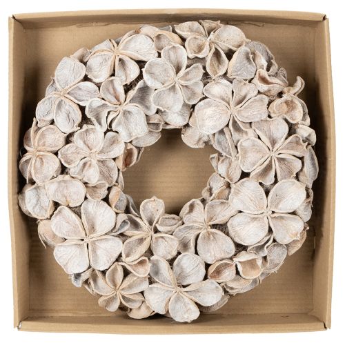 Ghirlanda con fiori di loto, decorazione naturale, fiori secchi, 35 cm | Floristik24.it