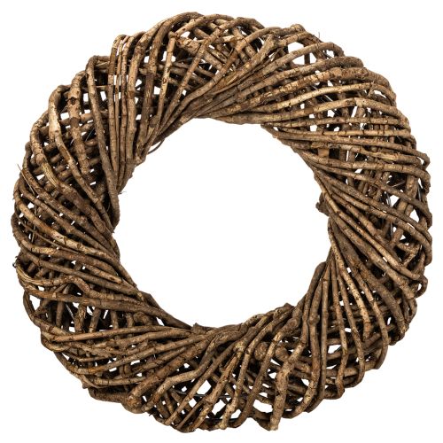 Ghirlanda decorativa realizzata con rami naturali, ghirlanda in rattan, rotonda, grande, 45 cm. acquistare | Floristik24.it