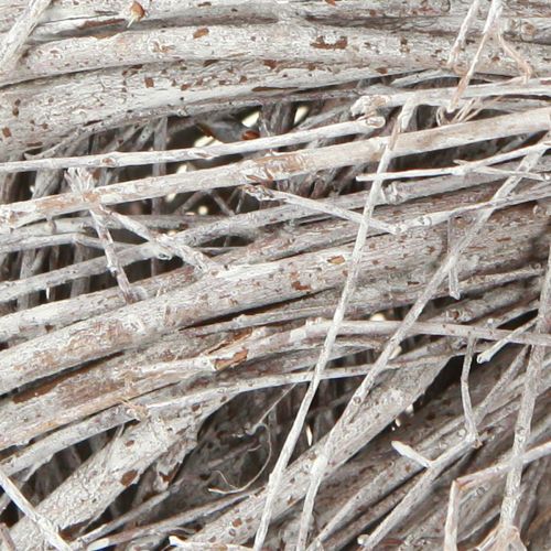 Prodotto Corona di olmo bianco Corona decorativa Corona naturale imbiancata Ø25cm