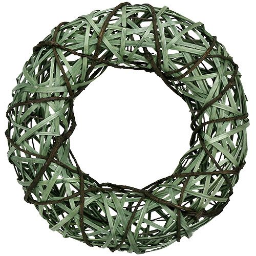 Floristik24 Ghirlanda con salice e corteccia grande verde Ø45cm
