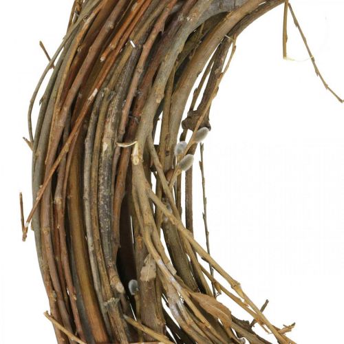 Floristik24 Corona ghirlanda porta salice ghirlanda di salice ghirlanda decorativa natura Ø40cm