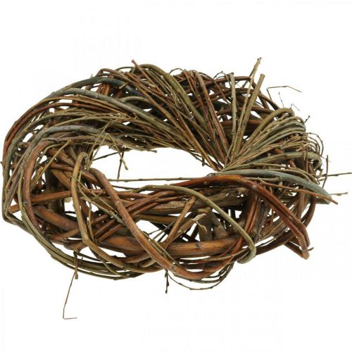 Floristik24 Corona ghirlanda porta salice ghirlanda salice ghirlanda decorativa natura Ø30cm H8cm