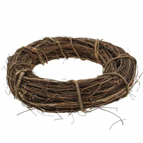 Floristik24 Ghirlanda decorativa willow Ø25cm ghirlanda naturale per porta o ghirlanda da muro