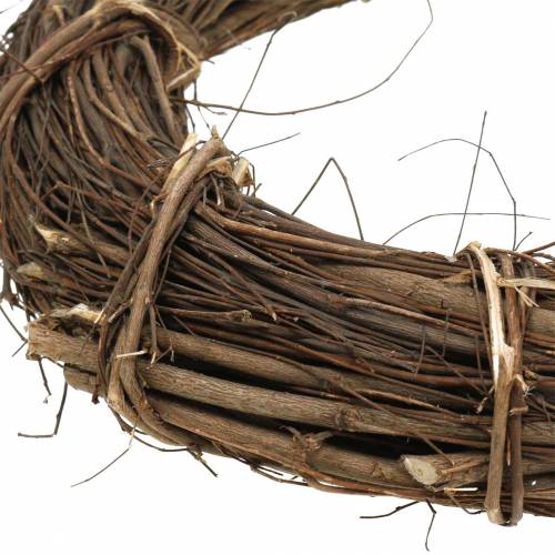 Floristik24 Ghirlanda decorativa salice Ø30cm ghirlanda naturale per porta o ghirlanda per finestra