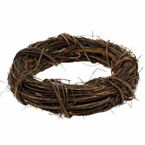 Floristik24 Ghirlanda decorativa salice Ø20cm ghirlanda naturale per porta o ghirlanda da muro