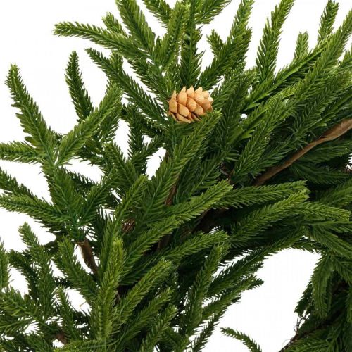 Floristik24 Ghirlanda di cipresso artificiale con coni Corona decorativa di cipresso Ø55cm