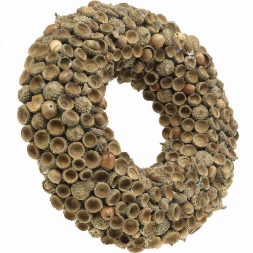 Prodotto Ghirlanda decorativa autunnale di ghiande ghirlanda naturale Ø30cm