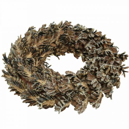 Prodotto Ghirlanda decorativa coni Ghirlanda natalizia marrone, glitter Ø30cm