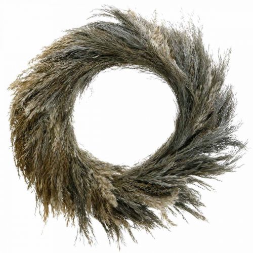 Ghirlanda decorativa erba secca e grano Ø55cm ghirlanda secca Ghirlanda decorativa erba secca e grano Ø55cm ghirlanda secca