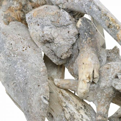 Floristik24 Ghirlanda radica di legno grigio naturale decorazione ghirlanda di radice Ø40cm H9cm