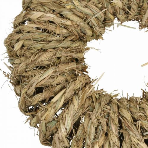 Floristik24 Ghirlanda di paglia intrecciata Ø35cm ghirlanda decorativa rustica natura