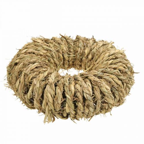 Floristik24 Ghirlanda di paglia intrecciata Ø35cm ghirlanda decorativa rustica natura