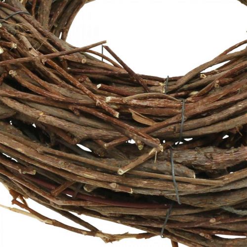 Floristik24 Deco Corona Vite Ø25cm Marrone Corona naturale di ramoscelli Decorazione da tavola
