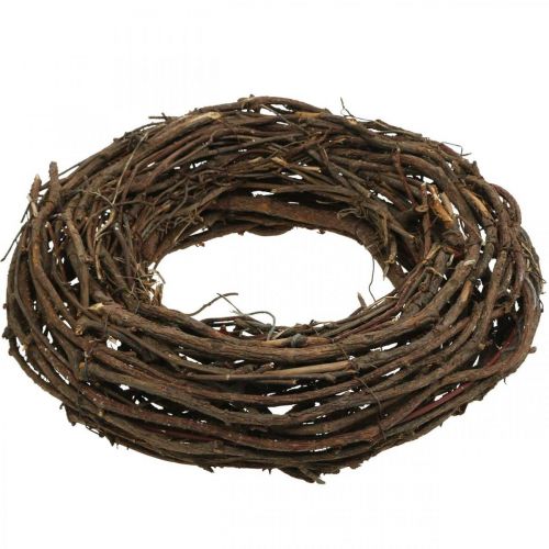Floristik24 Corona di vite Ø35cm corona decorativa naturale marrone