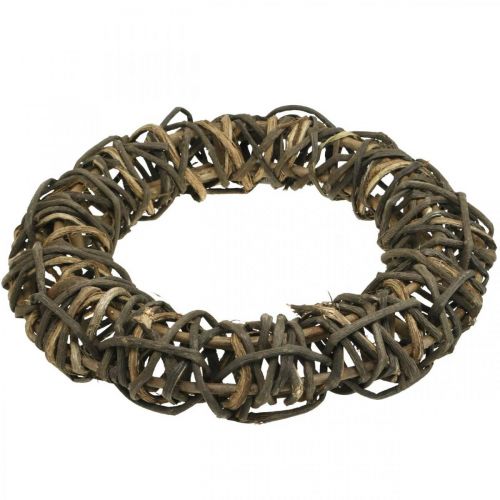 Prodotto Corona di vite Ø40cm Corona decorativa intrecciata naturale di tralci di vite