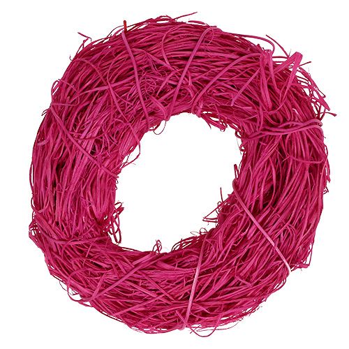 Floristik24 Corona in rattan Ø20cm Rosa 1p