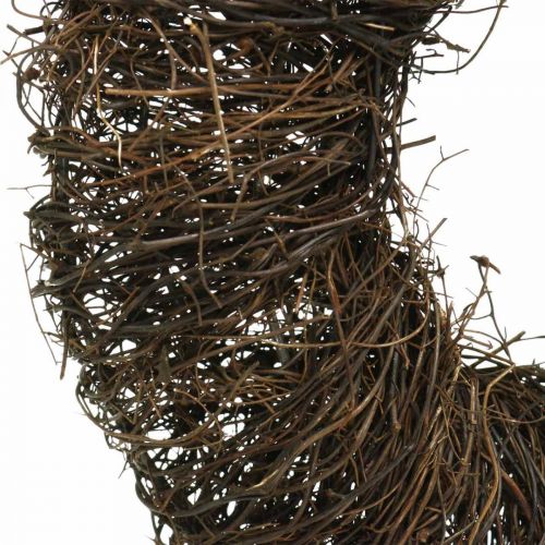 Ghirlanda di vite marrone scuro Ghirlanda decorativa naturale fatta di viti Ø25cm