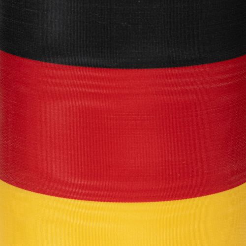 Nastri per ghirlande in moiré, 150 mm, nero-rosso-oro con effetto moiré francese, rotolo da 25 m per decorazioni e servizi funebri | Floristik24.it