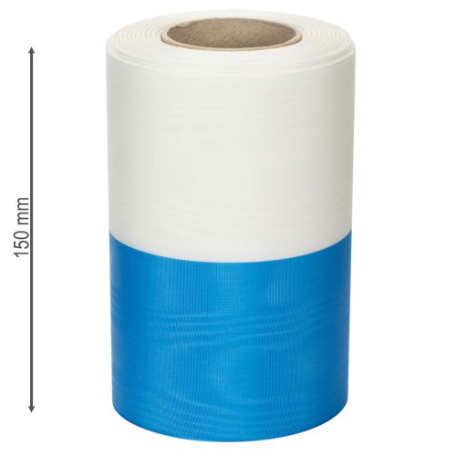 Prodotto Nastri per ghirlande moiré blu e bianchi, 150 mm