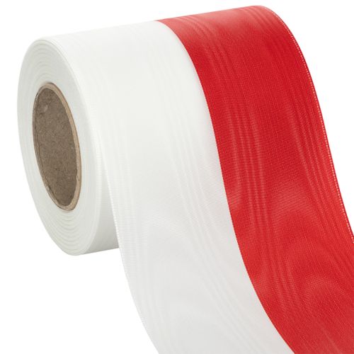 Nastri moiré bianco-rosso per ghirlande, 100 mm acquistare | Floristik24.it