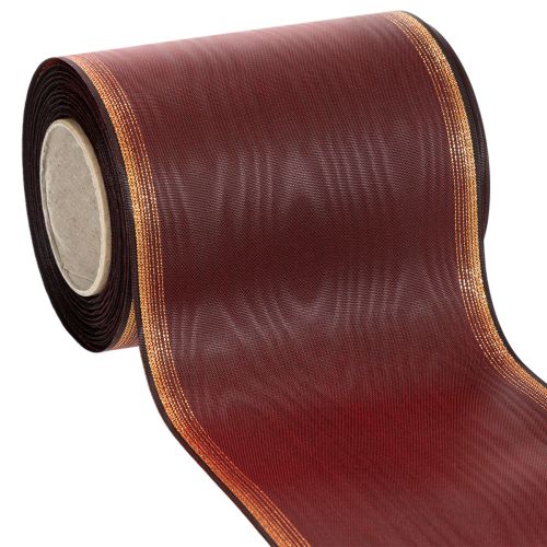Nastro ghirlanda Nastro decorativo Bordeaux Moiré 125 mm acquistare | Floristik24.it