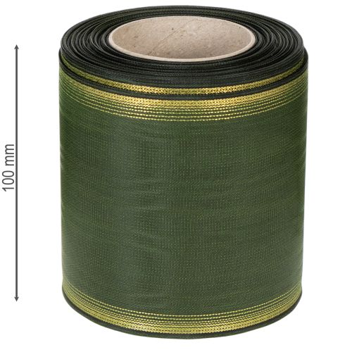 Prodotto Nastro per ghirlanda moiré verde scuro 100 mm nastro decorativo nastro di taffetà
