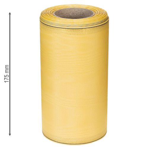 Prodotto Nastro per ghirlanda moiré, giallo, 175 mm, 25 m