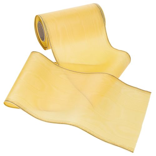 Prodotto Nastro per ghirlanda moiré, giallo, 175 mm, 25 m