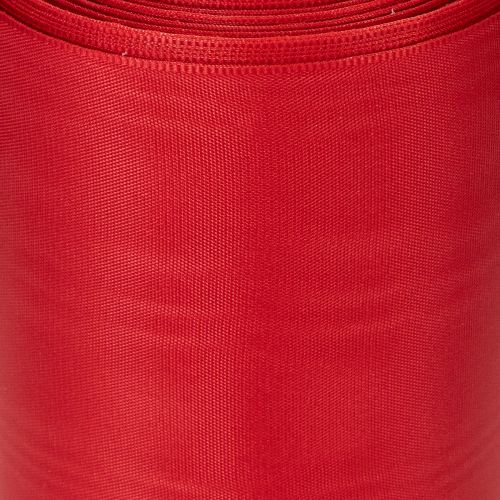 Prodotto Nastro rosso per ghirlande, 125 mm x 25 m - Nastro per composizioni floreali funebri, scritte e decorazioni