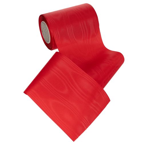 Prodotto Nastro rosso per ghirlande, 125 mm x 25 m - Nastro per composizioni floreali funebri, scritte e decorazioni