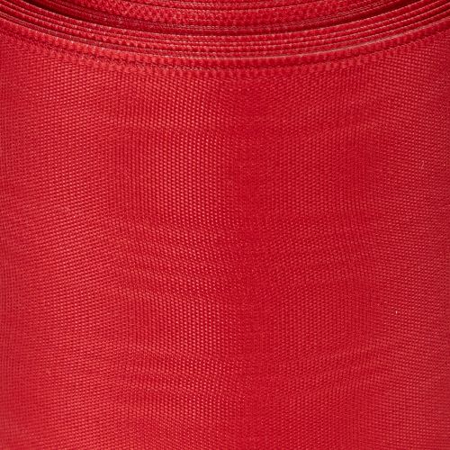 Prodotto Nastro rosso per ghirlande 75 mm x 25 m - Fiori e decorazioni funebri, nastro robusto per scritte