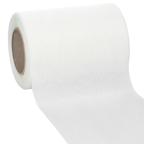 Nastro decorativo per ghirlanda bianca da 125 mm, 25 m, per servizio funebre, decorazione per tomba acquistare | Floristik24.it