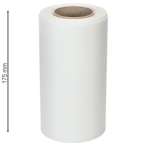 Prodotto Nastro bianco per ghirlande funebri, larghezza 175 mm, lunghezza 25 m, nastro in acetato di alta qualità