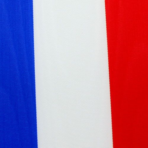 Floristik24 Nastri per ghirlande Moiré blu-bianco-rosso 100 mm