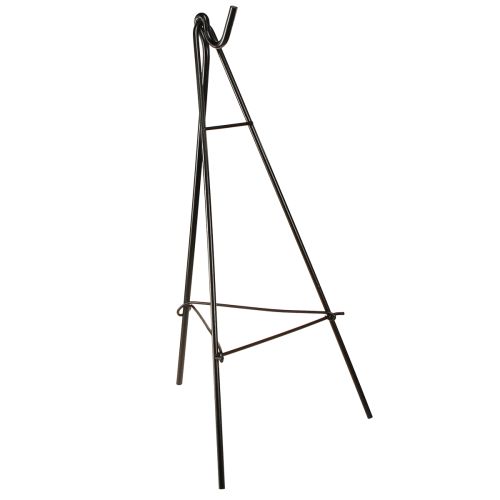Porta ghirlanda con gancio in metallo nero, altezza 56 cm