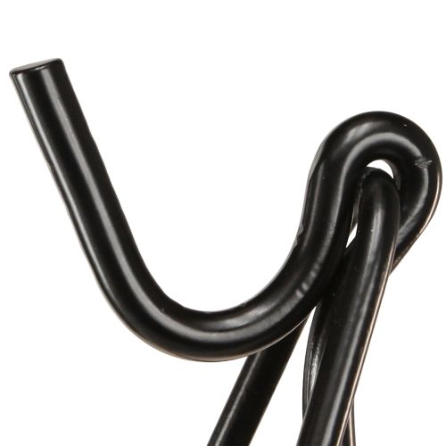 Prodotto Porta ghirlanda con gancio in metallo nero, altezza 56 cm
