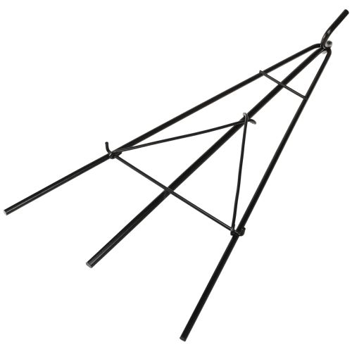 Prodotto Porta ghirlanda con gancio in metallo nero, altezza 56 cm