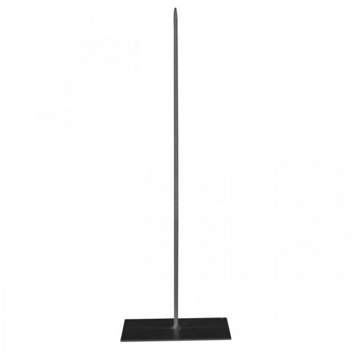 Floristik24 Porta ghirlanda porta ghirlanda in metallo nero H30cm