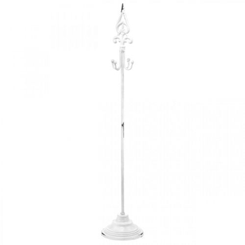 Porta ghirlanda Shabby Chic Bianco Porta ghirlanda Metallo 4 Ganci H76cm