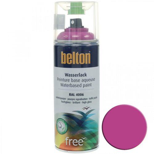 Floristik24 Vernice a base d&#39;acqua Belton free rosa traffico viola ad alta lucentezza spray 400 ml