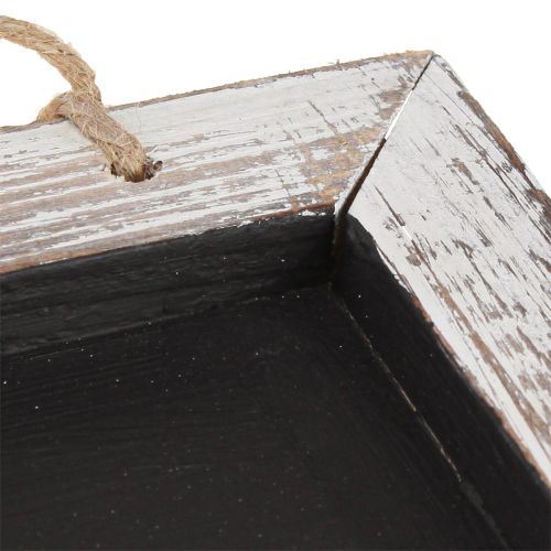 Prodotto Lavagna da appendere vintage nera bianca 24,5×20 cm 2pz