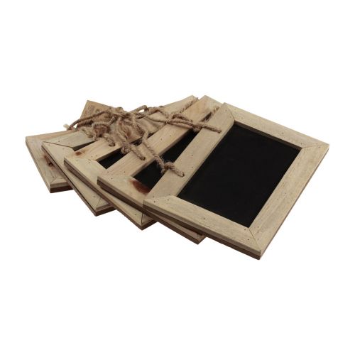 Floristik24 Lavagne da appendere tavola in legno naturale 15x10 cm 5pz
