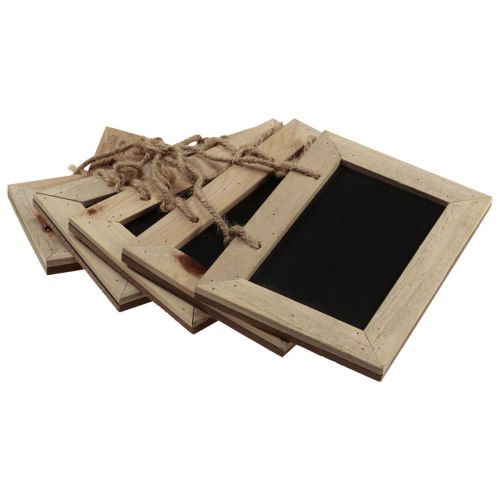 Floristik24 Lavagne da appendere tavola in legno naturale 20×15 cm 5pz