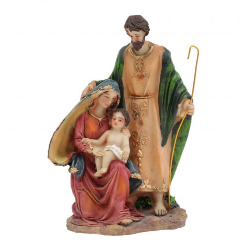 Floristik24 Figure presepe Maria, Josef, Gesù 14,5 cm